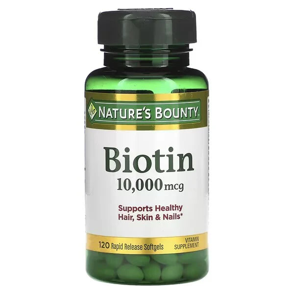 Nature's Bounty Biotin 10000mcg 120 Softgels