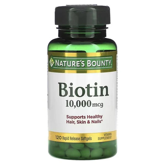 Nature's Bounty Biotin 10000mcg 120 Softgels